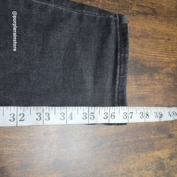 American Eagle Jeans Size 31x32 Stacked Skinny Next Level Flex Black Wash Denim - Picture 11 of 13